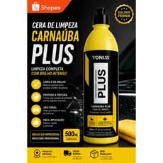 Cera Carnaúba Plus Vonixx 500ml Cera Liquida Automotiva