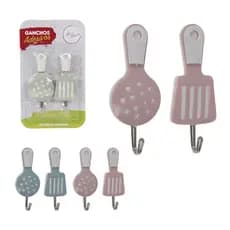 Kit 2 Ganchos Adesivo Resistente Com Alta Durabilidade Suporta 1,5kg Cada Utilidade Doméstico Decor