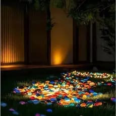 Conjunto Com 60 Pedras Luminosas Para Decoração De Jardim Aquários Vasos Lembrancinhas Eventos