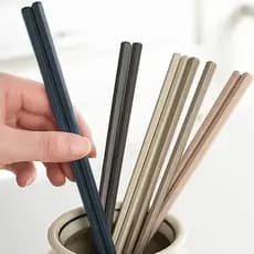 Hashi Japonês Reutilizável E Antibacteriano Conjunto 5 Pares Coloridos Cores Neutras E Sofisticadas