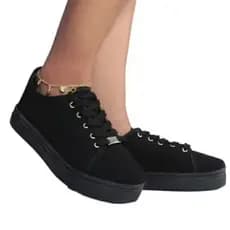 Tênis Feminino Casual Sapatenis Escolar Calci Fácil Super Leve Confortável DULLIE