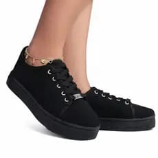 Tênis Sapatilhas Sapatenis Feminino Casual Super Confortável Calci Fáci Sapatilha
