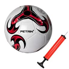 Kit Bola de Futebol Campo Petrin + Bomba de Ar e Bico – Durabilidade e Praticidade para Jogos, Treinos e Lazer
