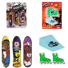 skate dedo 3 unidades mais patins com rampa melhor presente infantil brinquedo