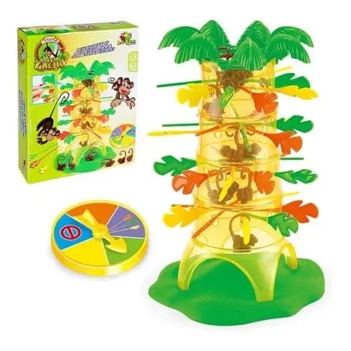 Jogo De Mesa Cada Macaco No Seu Galho - Art Brink Infantil para Brincar em amigos e festas Jogo Didatico