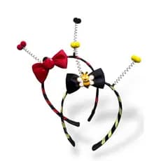 TIARA DE CABELO ANTENINHA DE ABELHA - ARCO DE CABEÇA ABELHINHA E JOANINHA