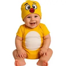 kit body e touca pintinho ou pintadinha - escolha - Bebê Mesversario