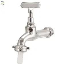 Torneira Para Tanque ou Jardim Quintal Cromada Metal Bico ABS1130 Saídas 1/2 ou 3/4
