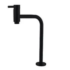 Torneira para Lavatório Bancada Mesa Banheiro Metal Link Soft 90° 1/4 Volta Bica Alta Preta