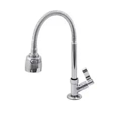 Torneira Gourmet Cozinha Para Pia Flexível Cromada Duplo Jato Mesa Bancada Metal