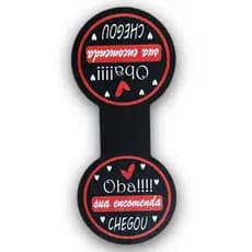 Lacre Adesivo para Sacola Oba Sua Encomenda Chegou 8x3,5cm