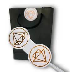 Lacre adesivo diamante