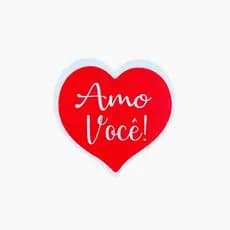 Etiqueta adesiva Amo Você