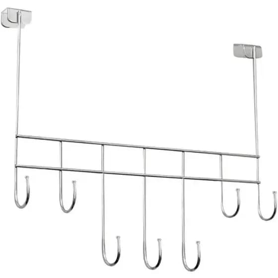 Cabide 7  Ganchos Porta Toalhas p/ Porta box Banheiro Quarto