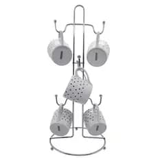 Suporte Porta Xicaras para 6 Xicaras Inox Reforçado