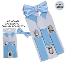 Kit Suspensório Infantil Azul Serenity