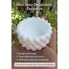 Para velas decorativas, Mini Vaso Decorativo Branco Perolado | Vaso Pequeno para Mesa | Decoração Sala Quarto | Vaso