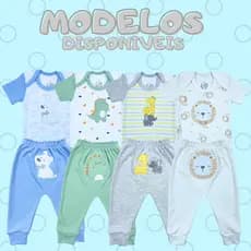 Oferta Especial! Conjunto Bebê Completo – 2 Bodies + 2 Calças 🏷️🍼