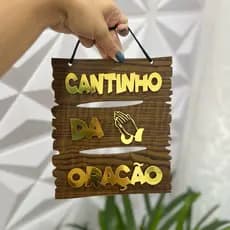 Quadro Decorativo | Placa Decorativa | CANTINHO DA ORAÇÃO
