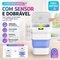 Lixeira Automática Portátil e Higiênica: Praticidade Sem Toque! 🗑️✨