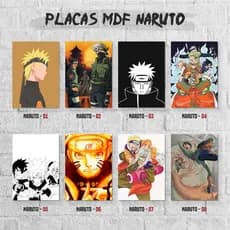 NARUTO - PLACA DECORATIVA EM MDF 20x28,5 cm