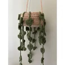 Planta Pendente de Crochê Amigurumi | Planta Decorativa Artesanal | Decoração Boho