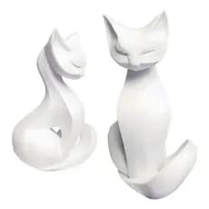 Escultura Decoraçao Gatinho Decorativo Estátua Moderna 15cm