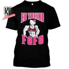 Camiseta Eu Treino Fofo Academia Camisa Treino