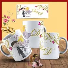 Kit 2 Canecas Personalizadas Padrinhos E Madrinhas De Casamento