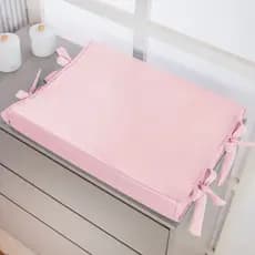 Trocador de Comoda Plastificado Anatomico para Bebê Menina Rosa