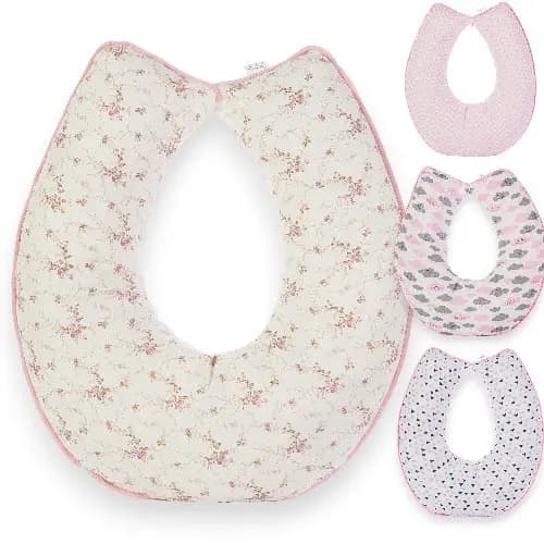 Almofada Amamentação para Bebê Menina Sublimada com Zíper
