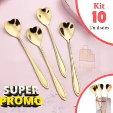 Colher Coração luxo para Cozinha Mesa Posta Criativa Douradas Café Sobremesa Chá Aço Inoxidável Colher Galho Folha