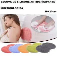 Escova Tapete Esfoliante Antiderrapante 123 Ou 200G Para Banheiro Massageadora  Limpeza Costas E Pés