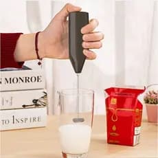 Misturador Mini Mixer Elétrico Batedor Inox Café Chá Bebidas Milk Shake Multiuso UNiversal