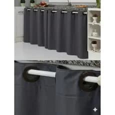 Cortina Blackout 1,20 x 0,80 c/ilhós para pia, tanque, dispensa