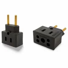Plug Adaptador para Tomada tipo Bob Esponja Resistente a Alta Temperatura 250v de Porcelana Preto