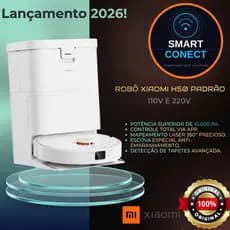 Robô Limpeza Aspirador Xiaomi Vacuum H50 Mapeamento Inteligente Novo