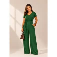 Macacão Feminino Molecotton Pantalona Elegante Roberta | Livny