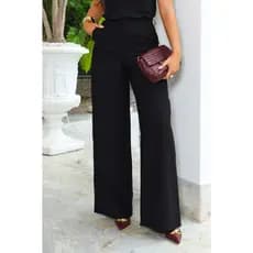 Calça Feminina Alfaiataria Social Elegante Premium Livny