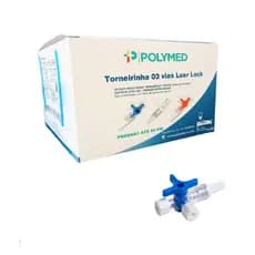 Torneirinha 3 Vias Luer Lock Polymed / Escolha sua quantidade