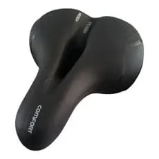 Selim Banco Bicicleta Foss Mtb Duas Molas Vazado Gel Preto