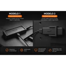 Suporte para Fire TV Stick V1 / SUPORTE  Stick  V2 – Organizador para TV | Instalação Fácil