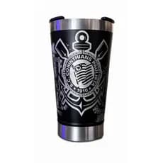 Copo Térmico Com Tampa  473ML Personalizado Corinthians  Design 360° – Timão