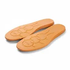 Palmilha Ortopédica Laranja PU Gel 10mm Espessura - Macia Contra Dor nas Pernas