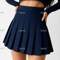 SAIA COLEGIAL / ANIME / COSPLAY / PREGUEADA / RBD AZUL MARINHO ADULTO E INFANTIL
