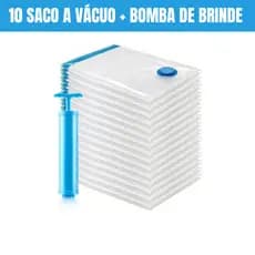 Saco a Vácuo 50x60cm, 2x Mais Espesso, Saco de Armazenamento para Roupas de Viagem, Economiza Espaço
