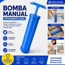 Bomba Sucção Para Saco A Vácuo Organizador 22x5cm De Ar Manual Organização de Roupas Mala Viagem
