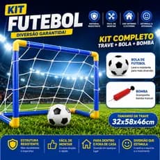 Mini Trave com Rede + Bola + Bomba de Encher / 01un Trave Golzinho Futebol Infantil