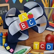 Laços Infantil Escolar/ ABC/ Volta às Aulas