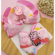 Laço Infantil da Pepp@  pig/ Bico de pato ou Faixa